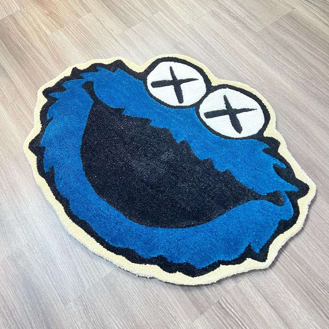 Cookie Monster Handmade Rug
