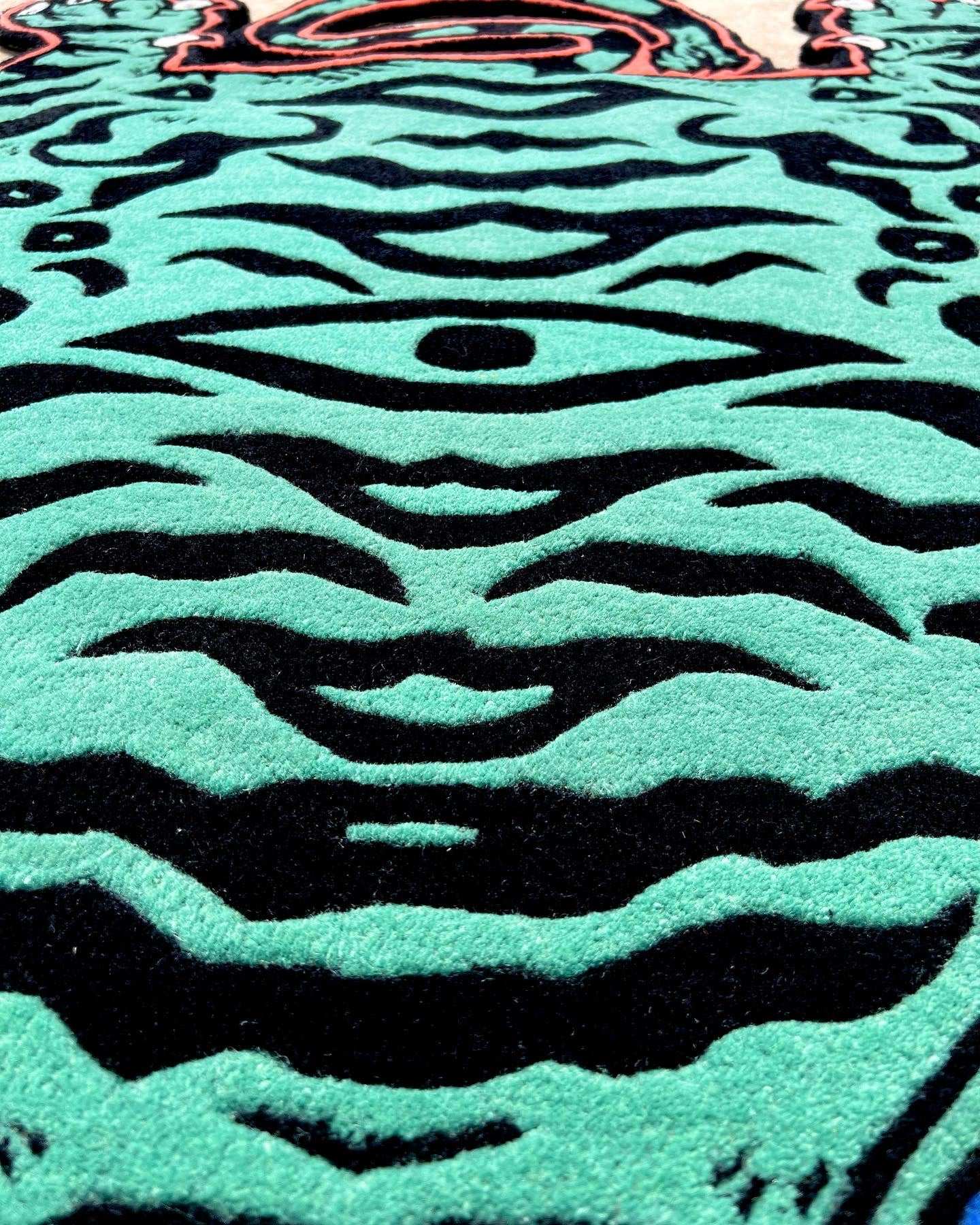 Tiger Blue Handmade Rug