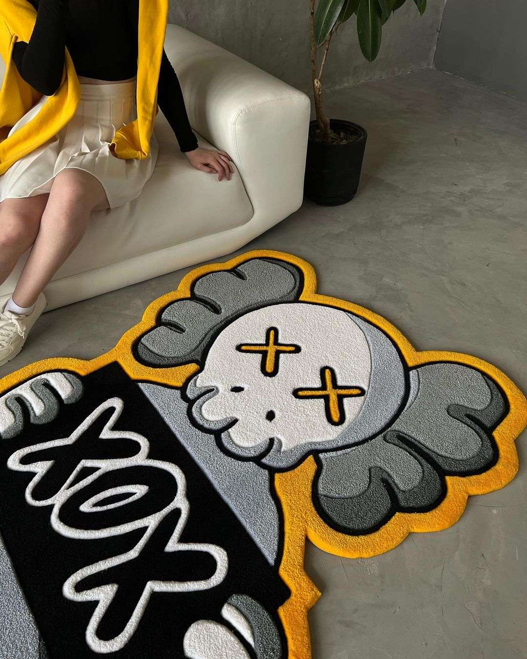 KAWS XoX Handmade Rug