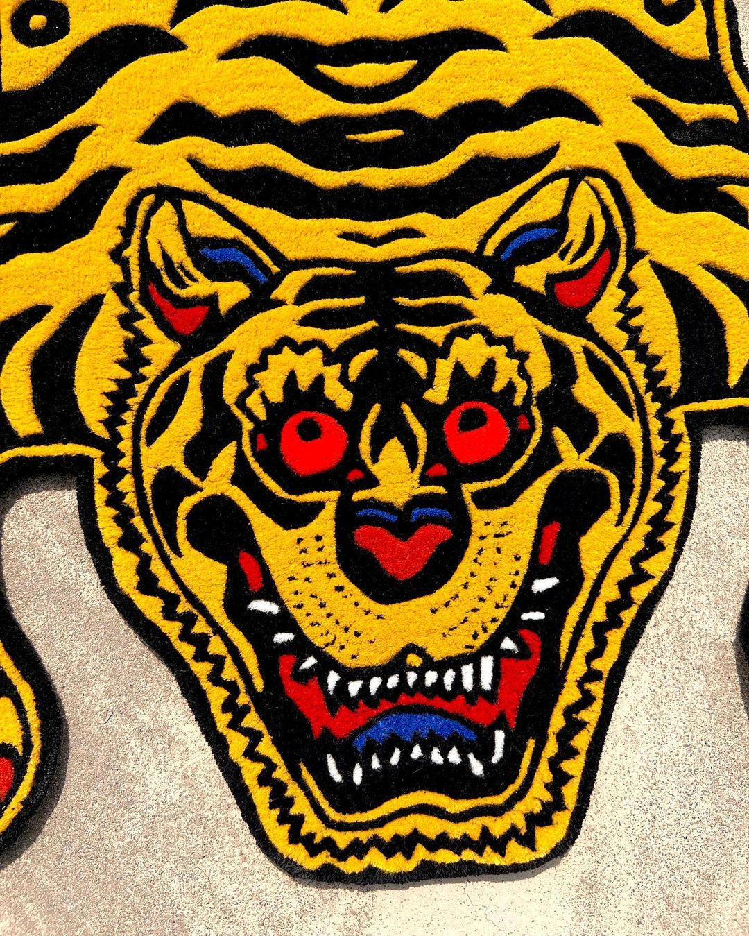 Tiger Yellow Handmade Rug
