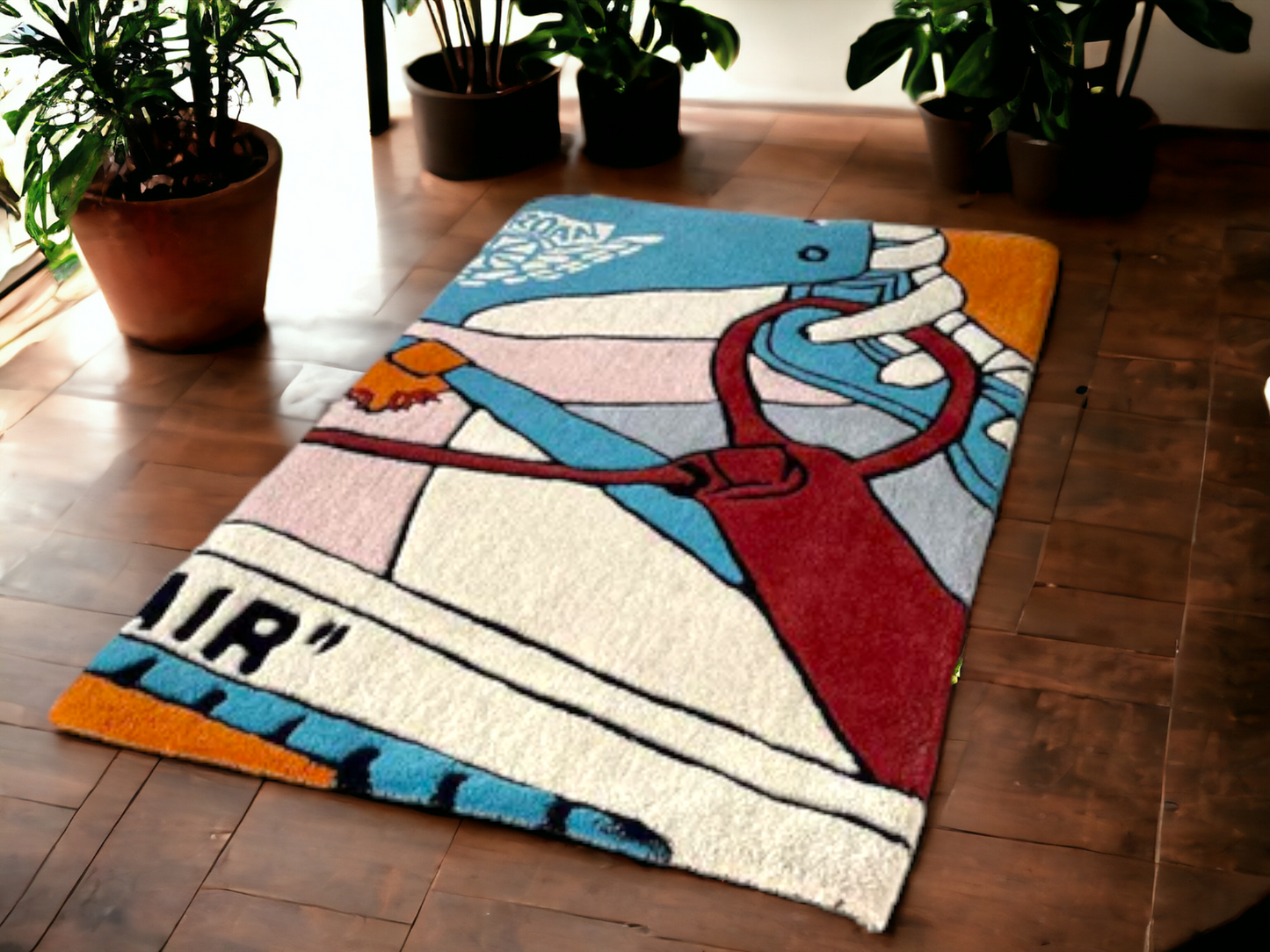 Off-White x Air Jordan 1 UNC Area rug