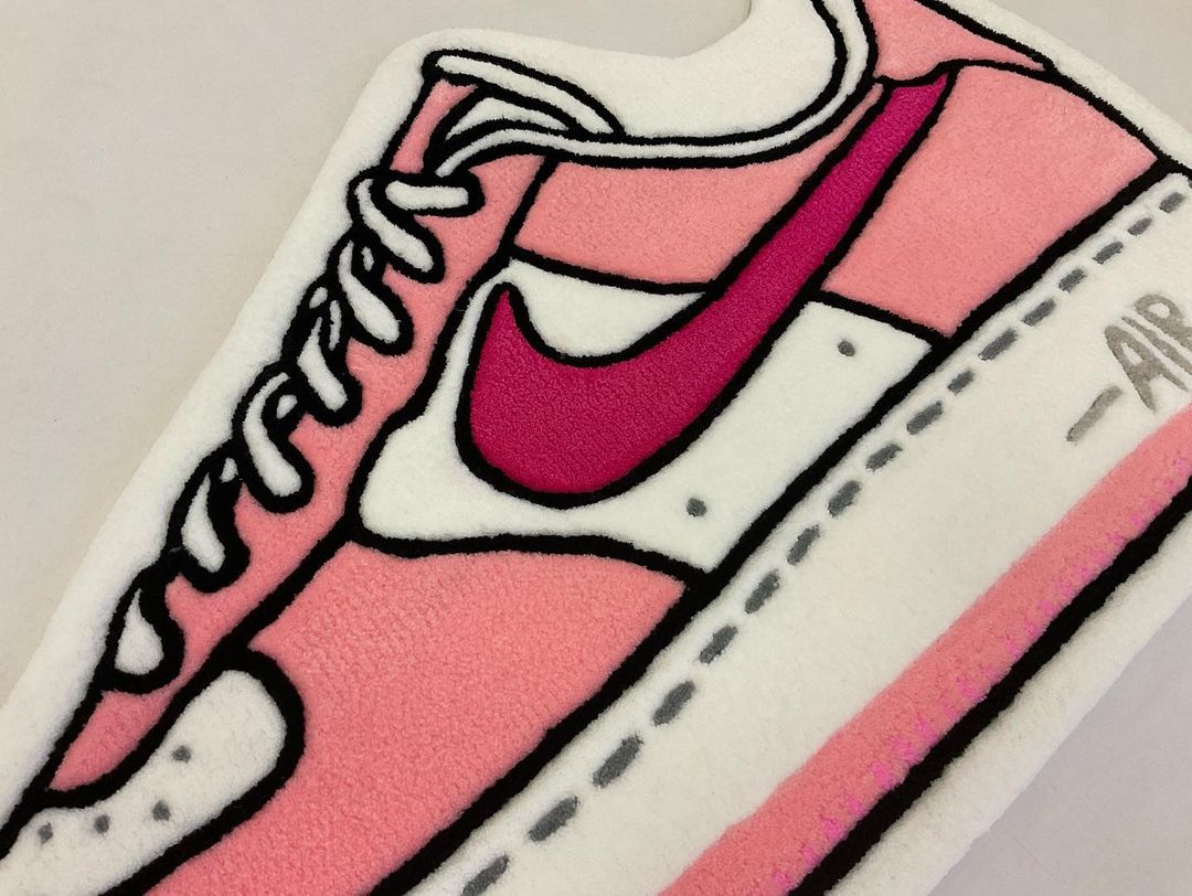 Sneakerhead Nike Dunk Pink Shoe Rug