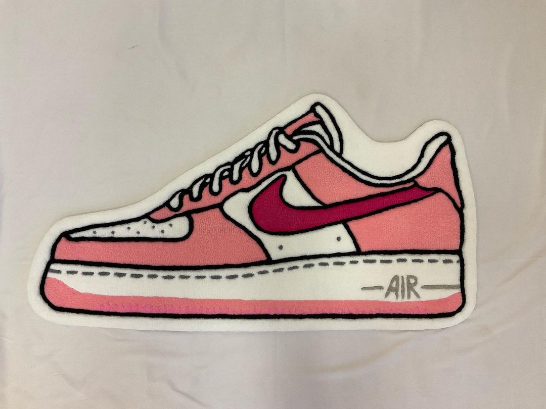 Sneakerhead Nike Dunk Pink Shoe Rug