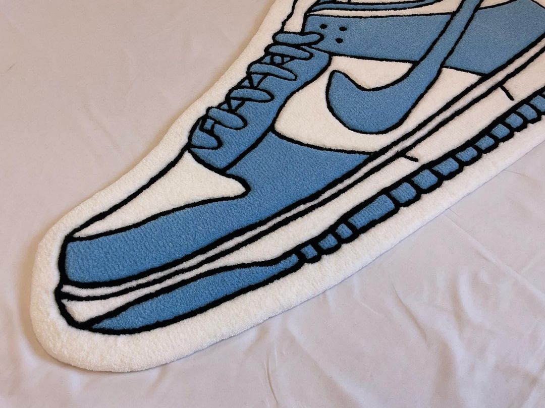 Sneakerhead Nike Blue Shoe Rug