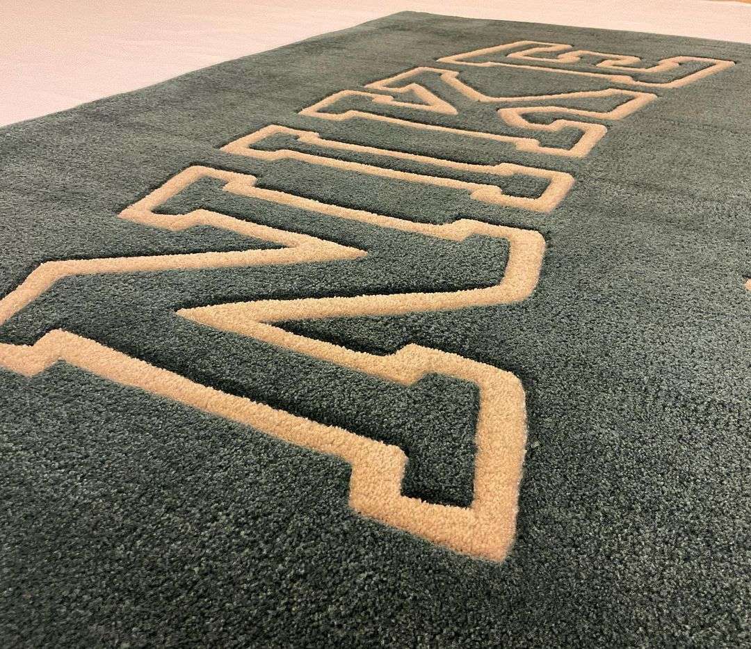 Nike Inspired Green Premium Area Rug