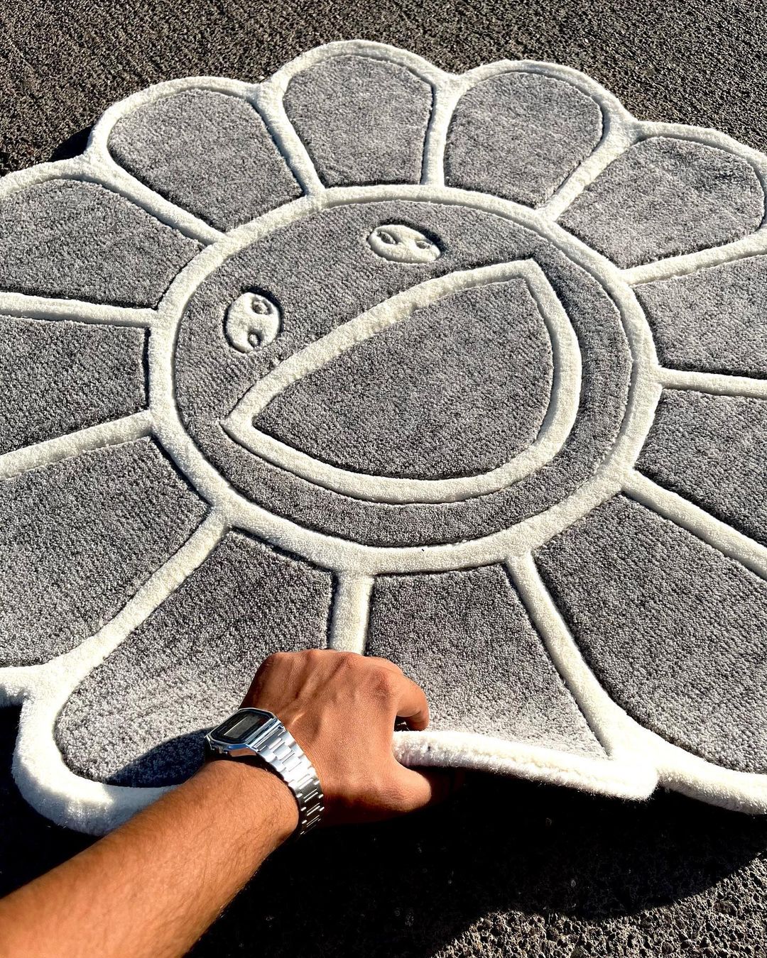 Murakami Flower Gray Rug
