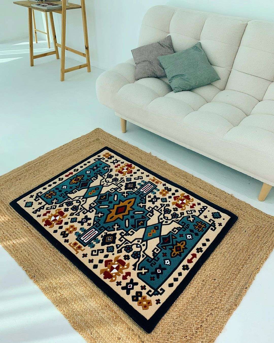 Modern Persian Handmade Area Rug