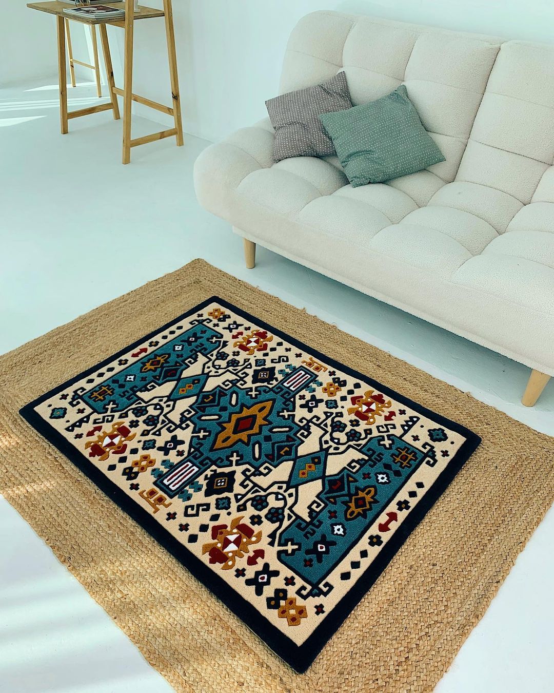 Modern Persian Handmade Area Rug
