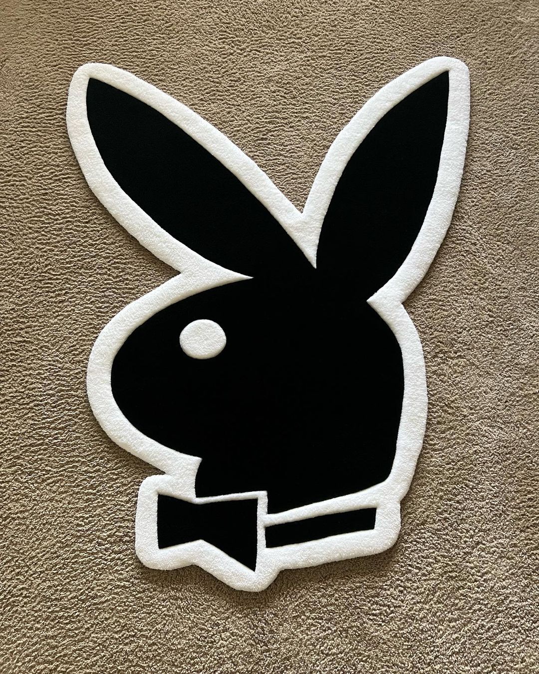 Playboy Rabbit Inspired Handmade Rug