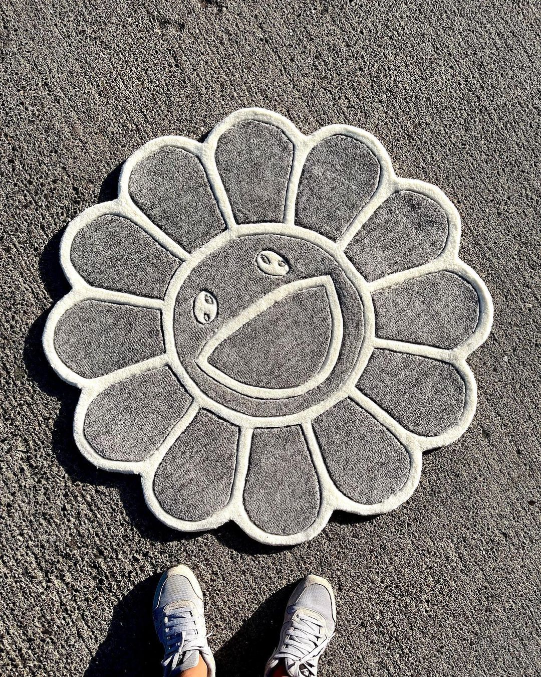 Murakami Flower Gray Rug