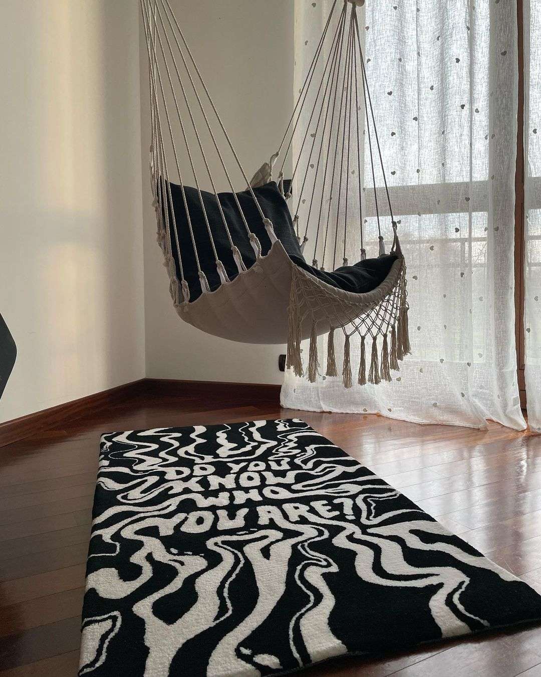 "Do You Know Who You Are" Handmade Area Rug