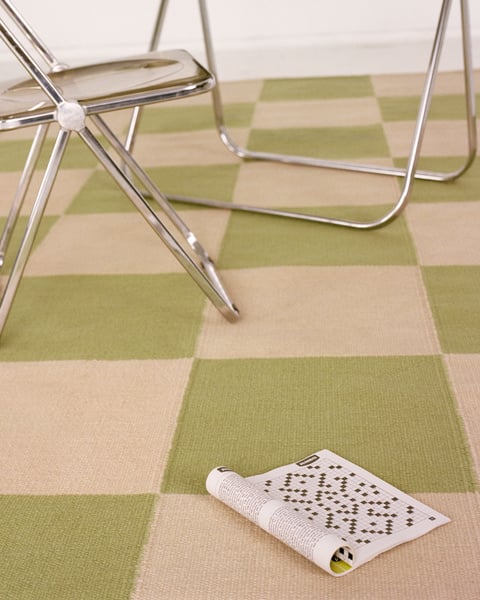 Checkered Box Flatweave Handwoven Area Rug