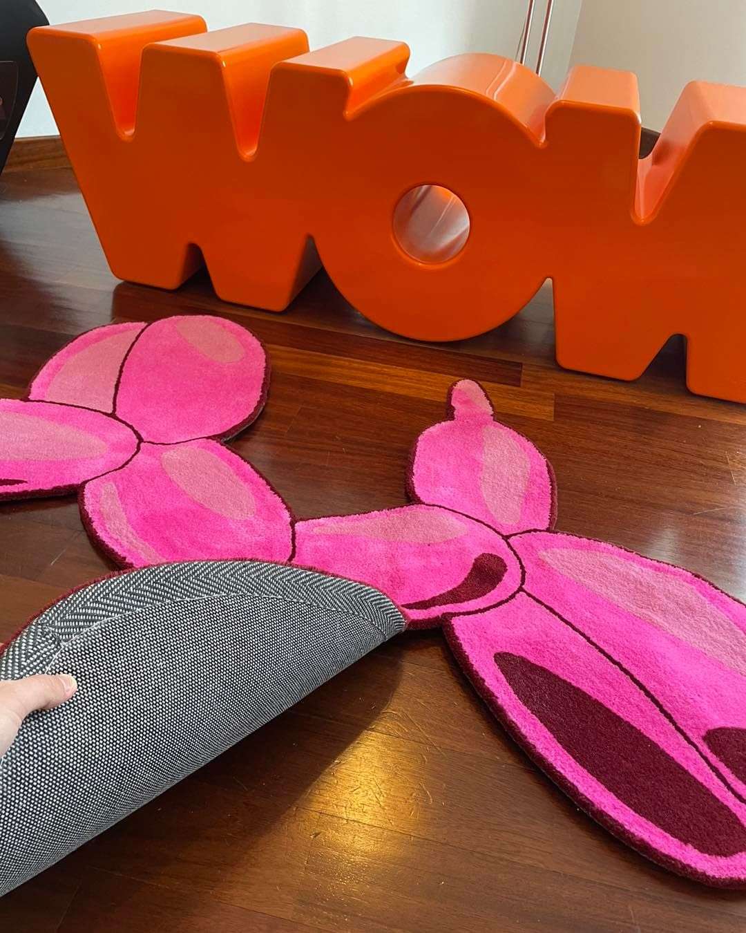 Balloon Dog Handmade Rug