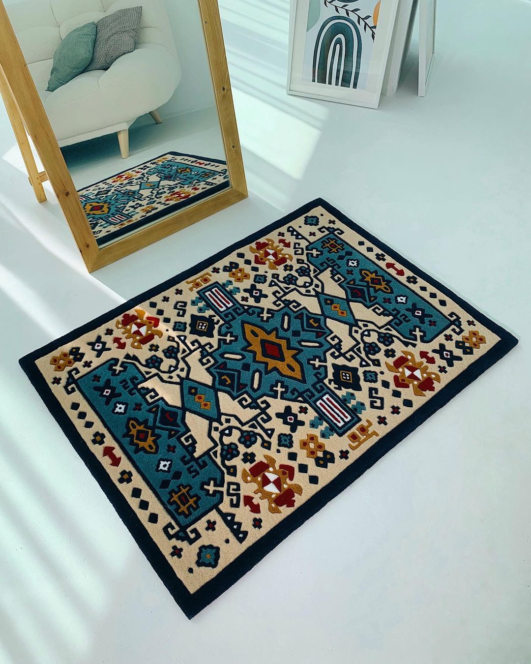 Modern Persian Handmade Area Rug