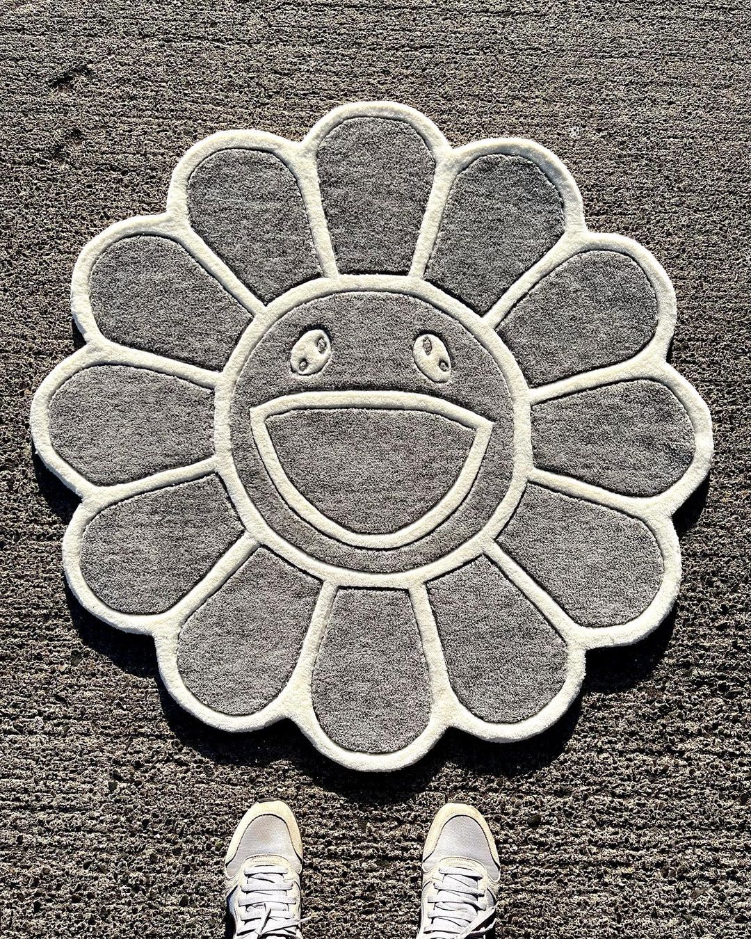 Murakami Flower Gray Rug