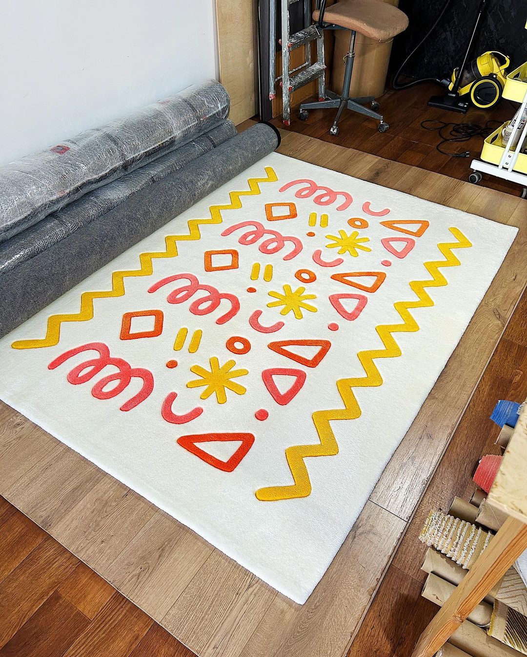 Modern Scribble Area Rug