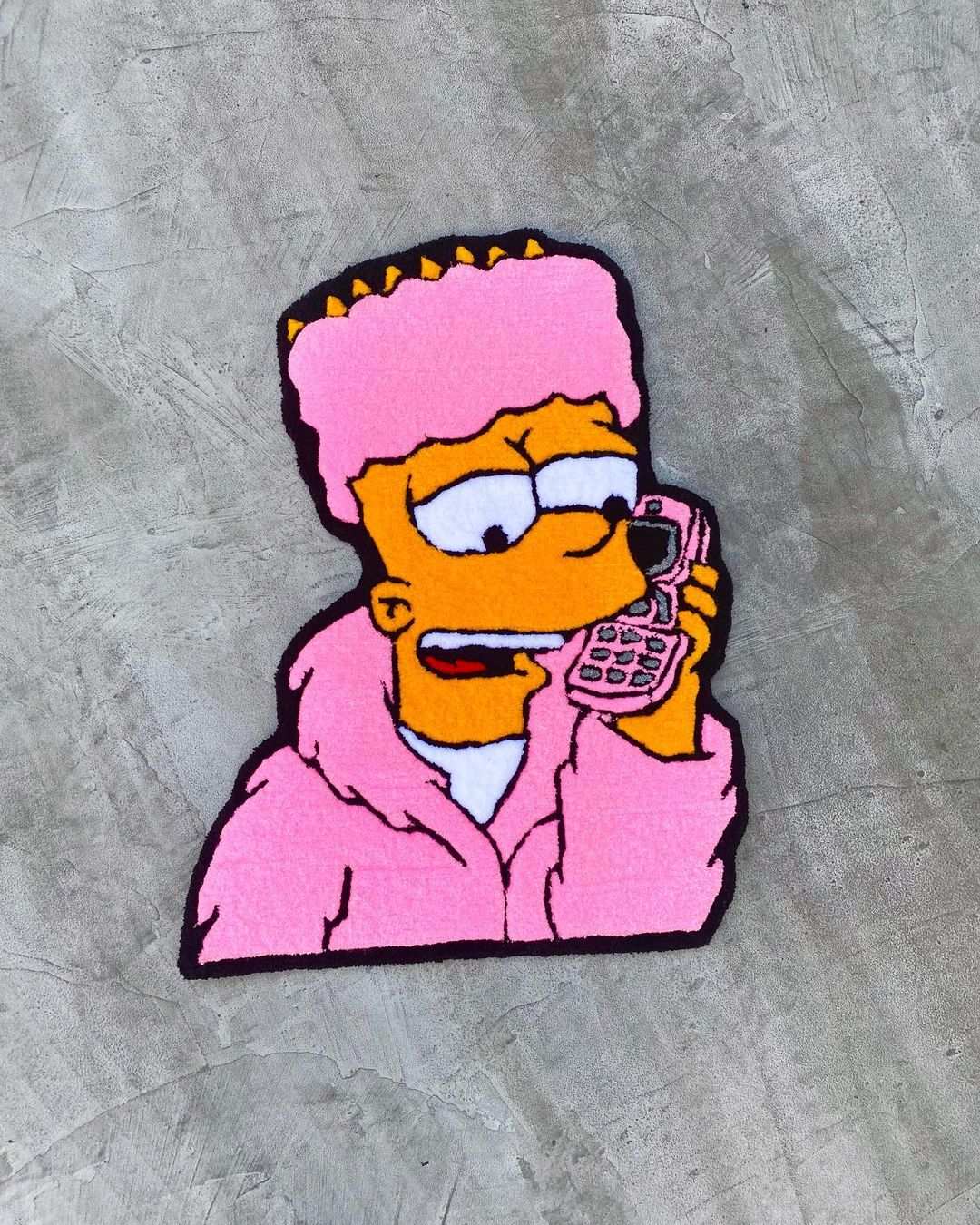Bart Simpson Handmade Rug