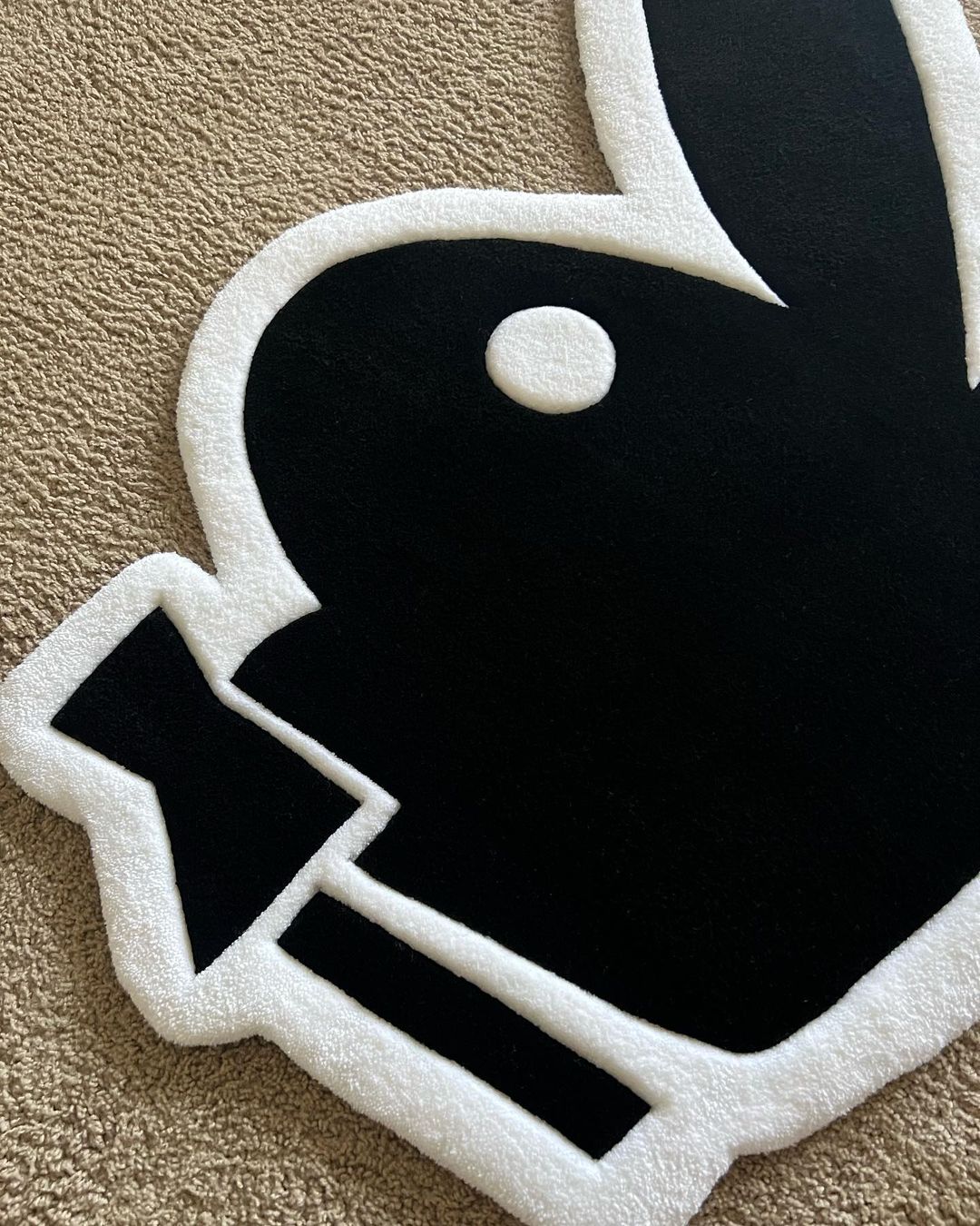 Playboy Rabbit Inspired Handmade Rug