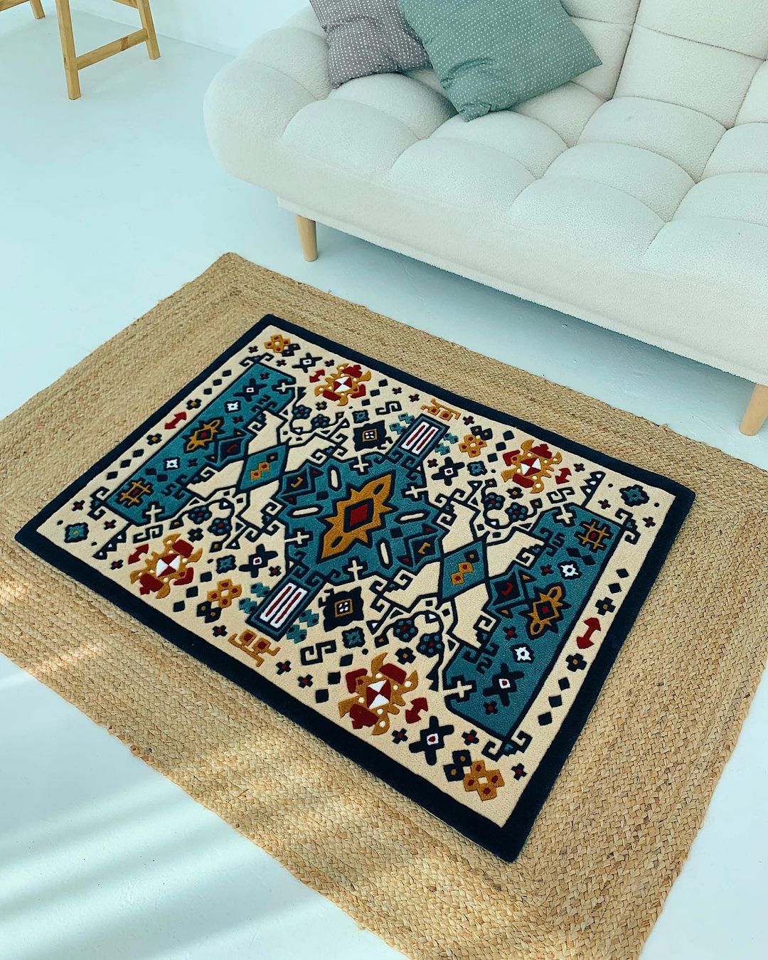 Modern Persian Handmade Area Rug