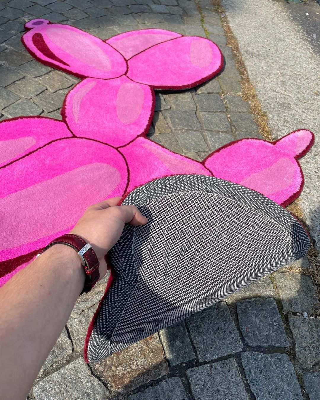 Balloon Dog Handmade Rug