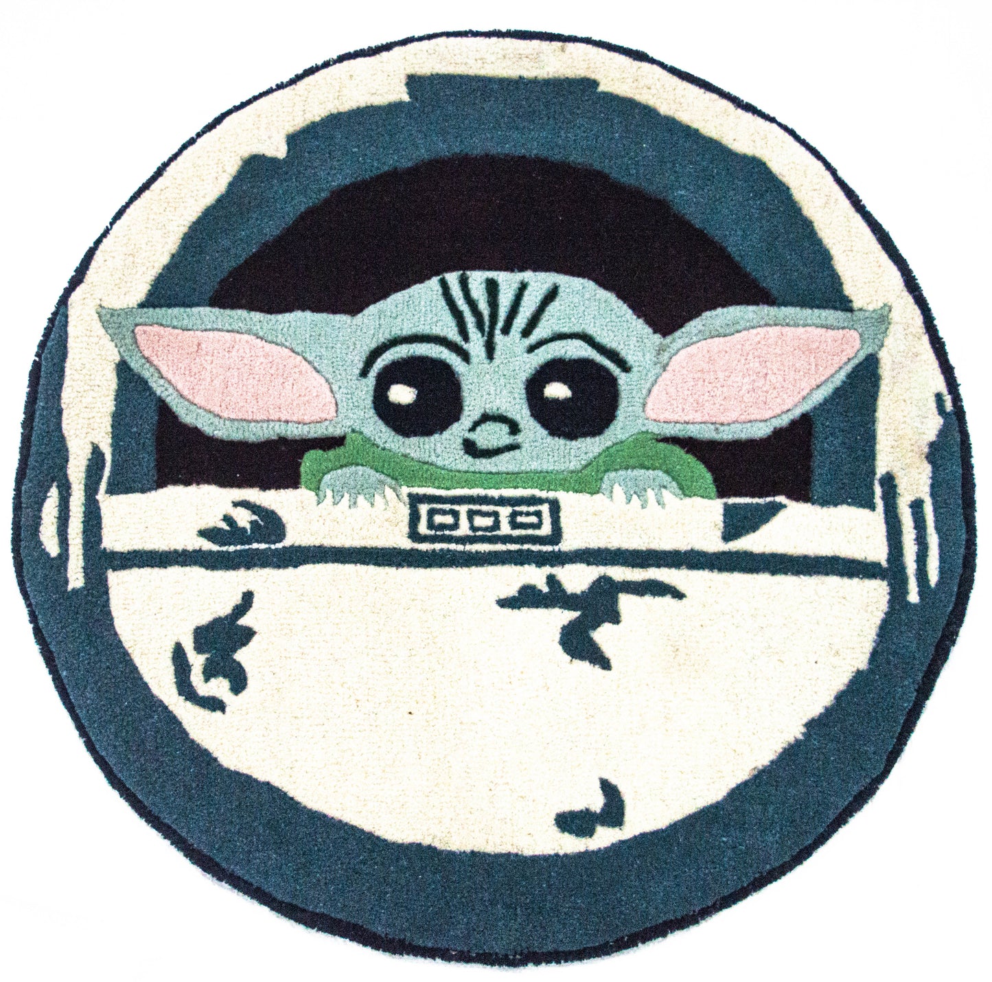 Baby Yoda Star Wars Handmade Rug (3 x 3 Feet)