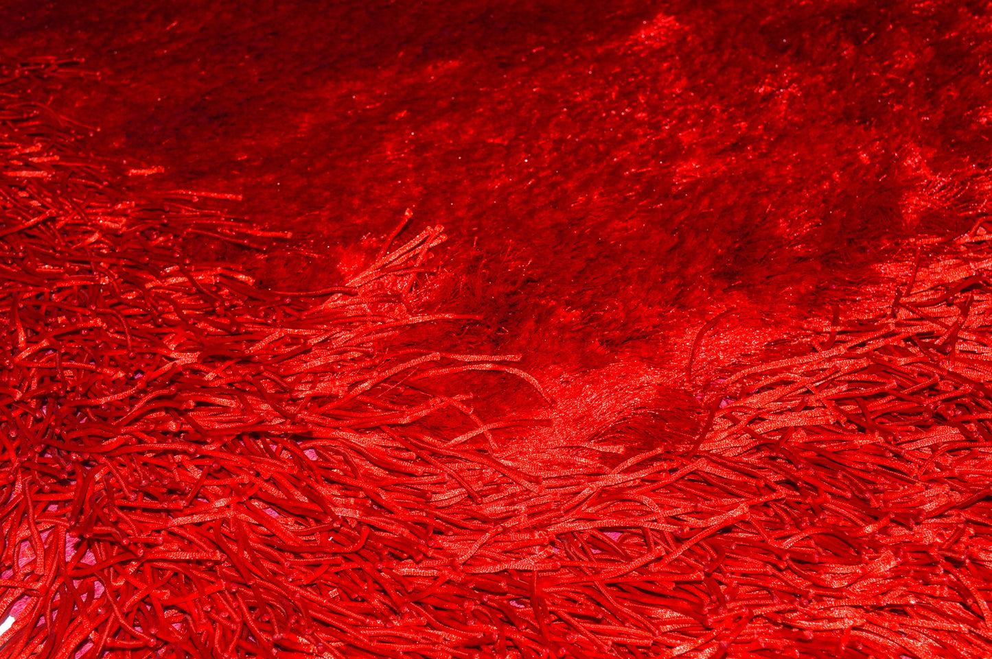 Red Thick Dense Pile Super Soft Rug