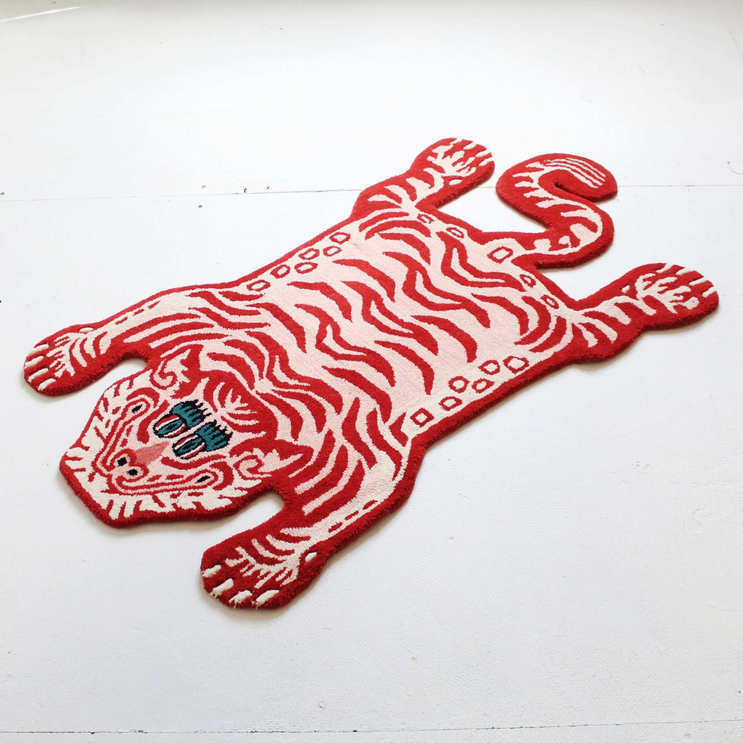 Tiger Red Handmade Rug