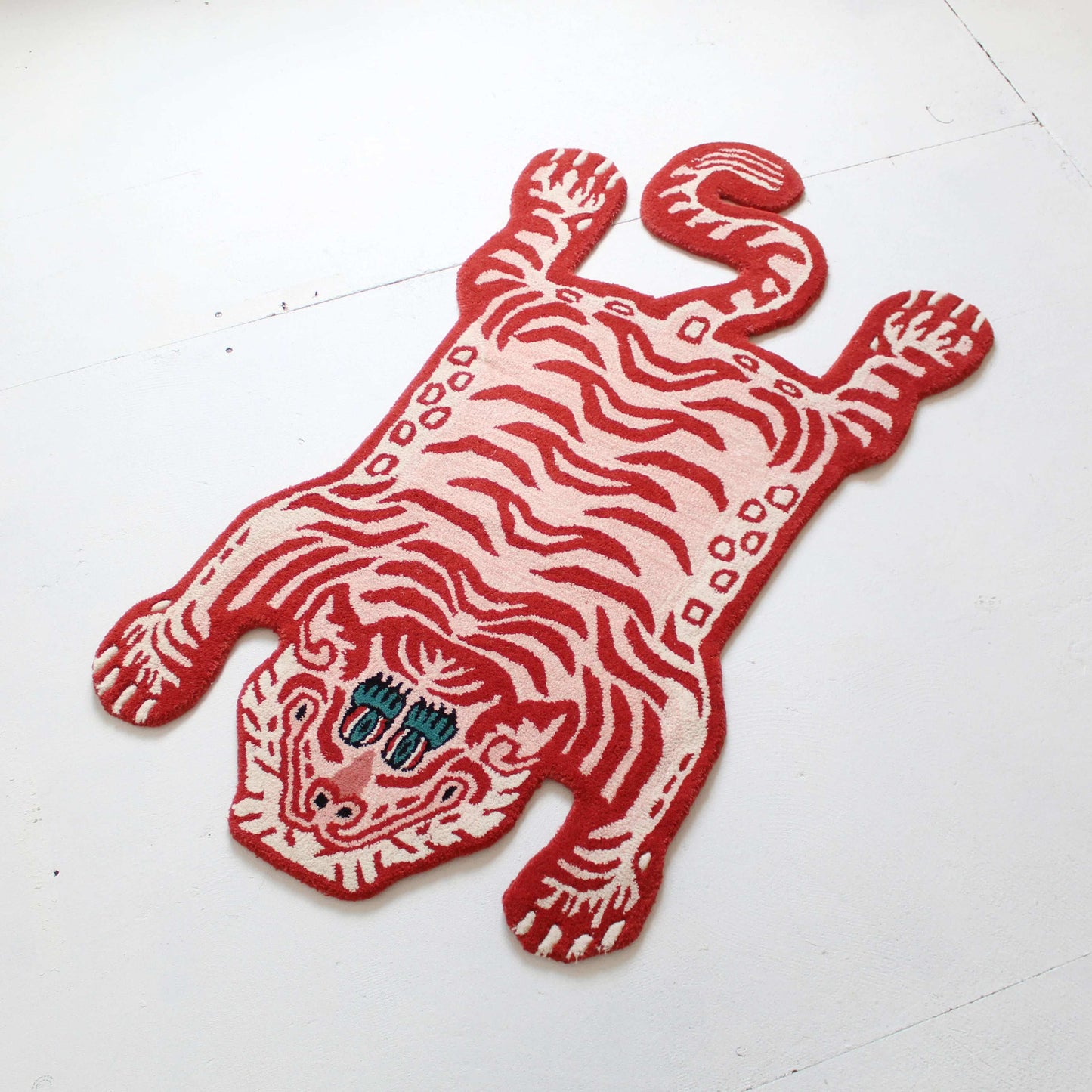 Tiger Red Handmade Rug