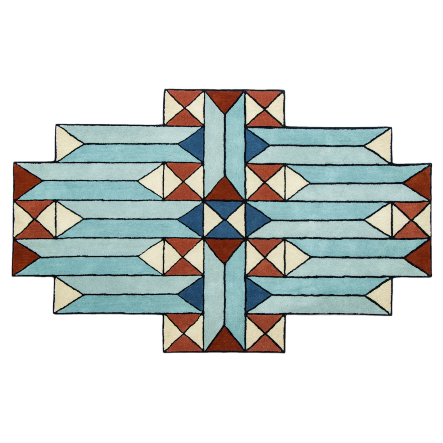 Geometric Block Handmade Rug