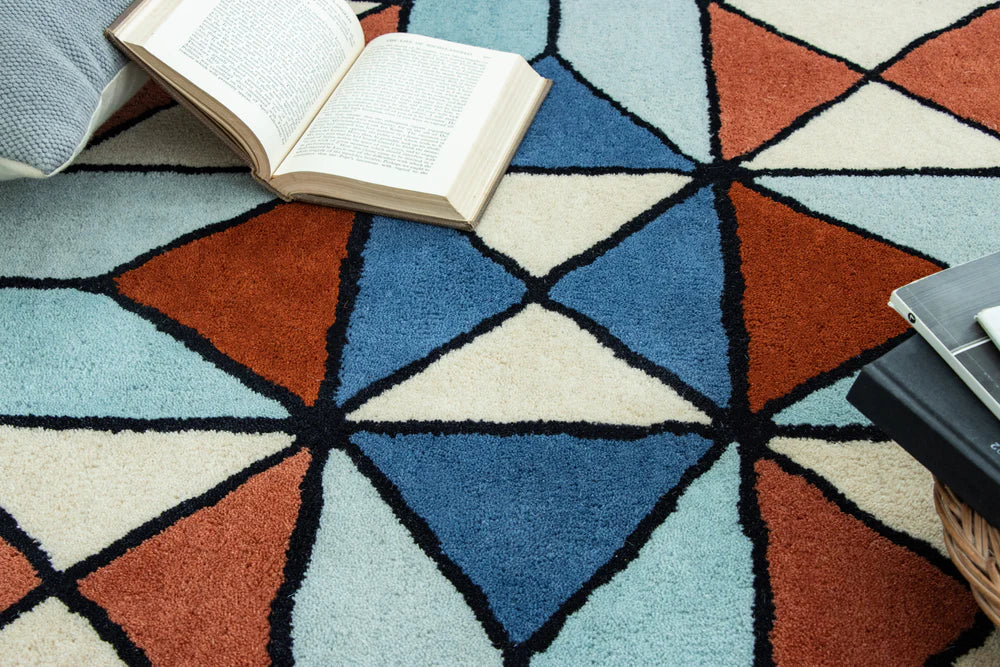 Geometric Block Handmade Rug