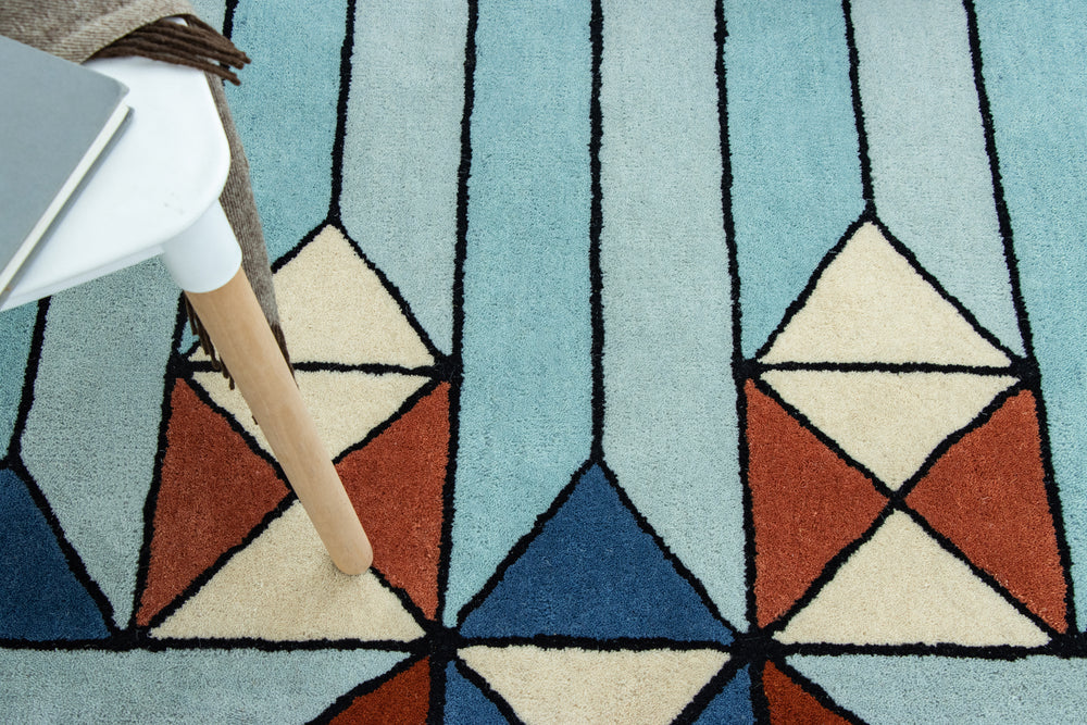 Geometric Block Handmade Rug