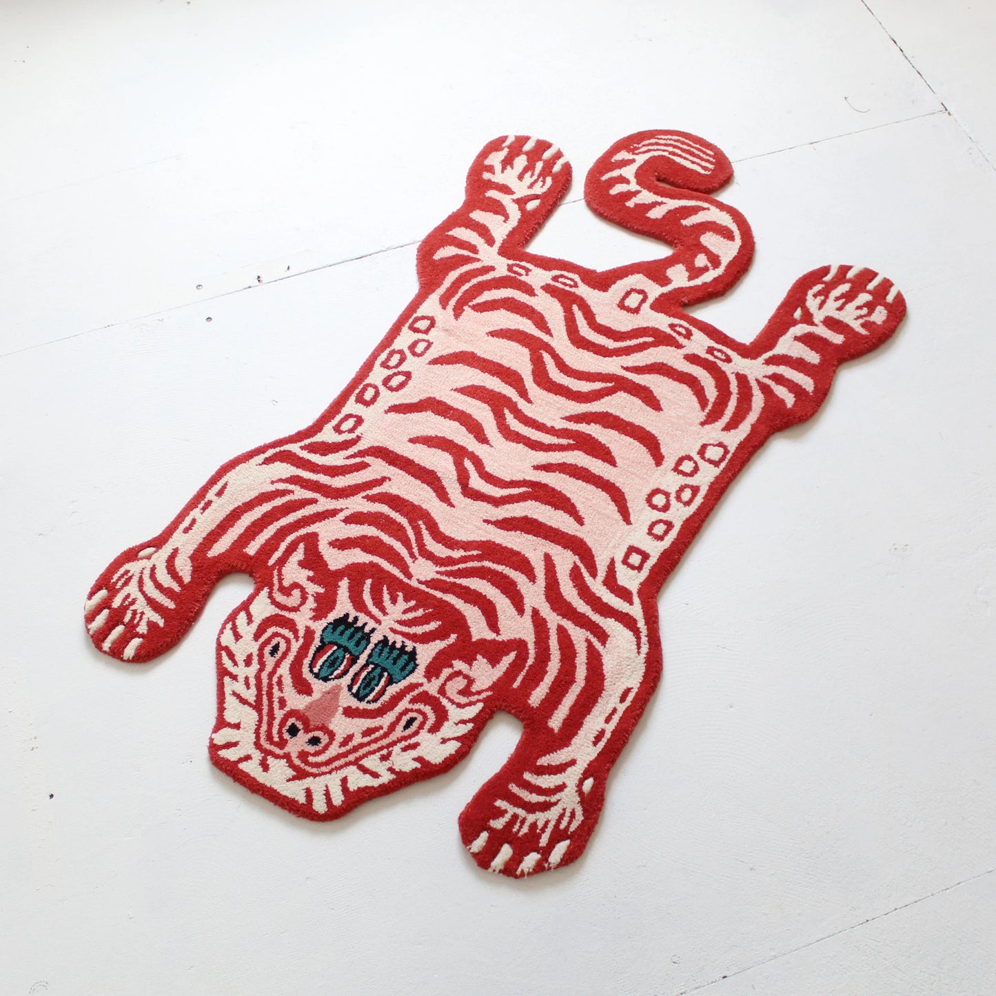 Tiger Red Handmade Rug