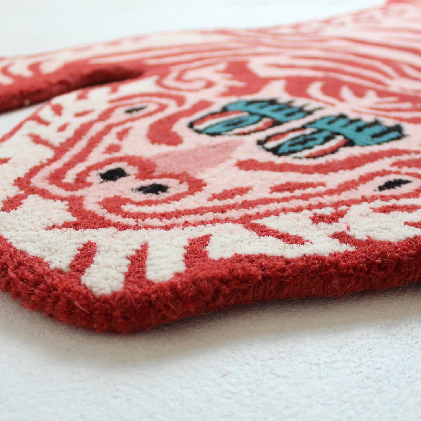 Tiger Red Handmade Rug