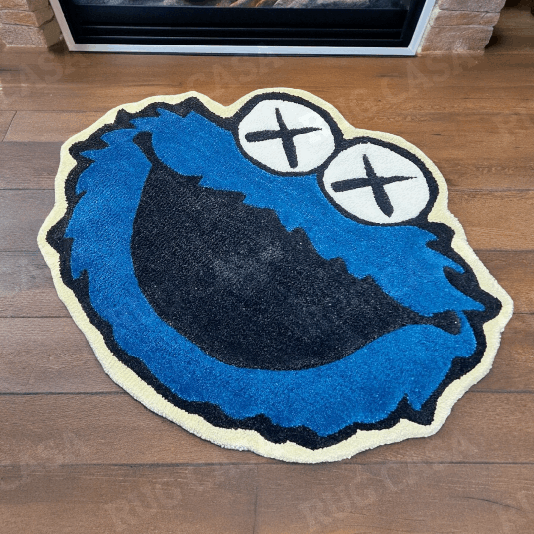 Cookie Monster Handmade Rug