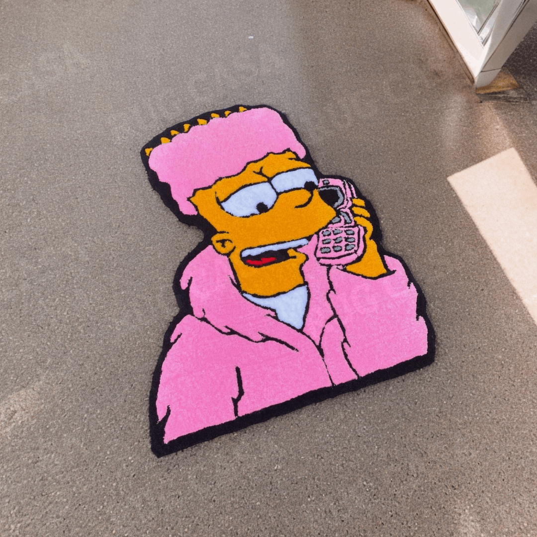 Bart Simpson Handmade Rug