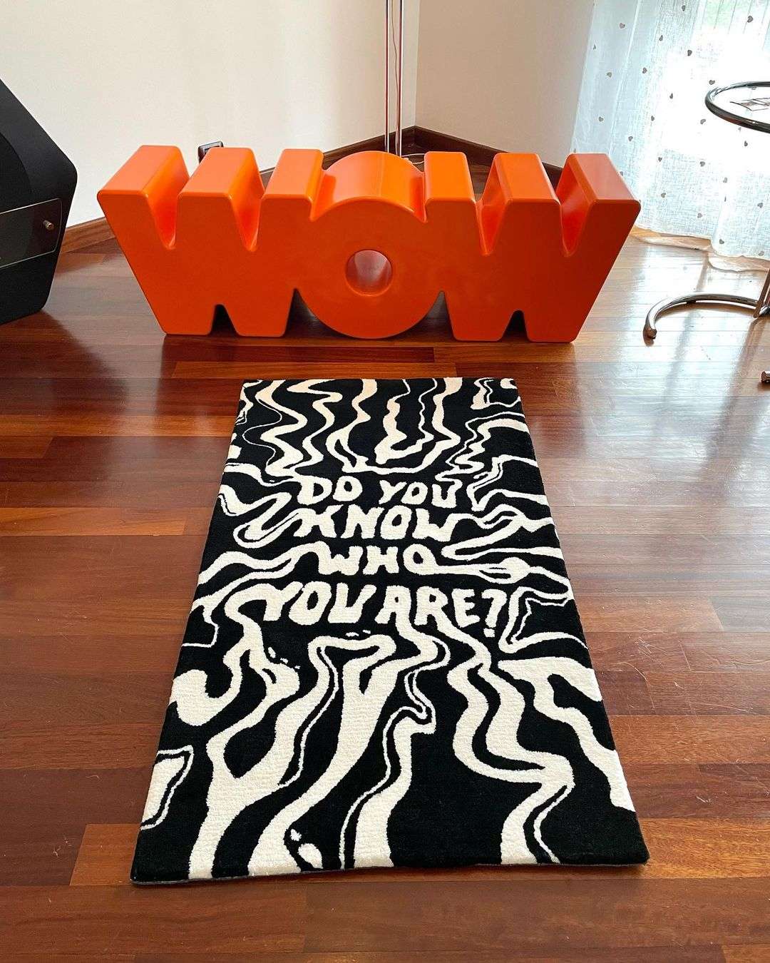 "Do You Know Who You Are" Handmade Area Rug