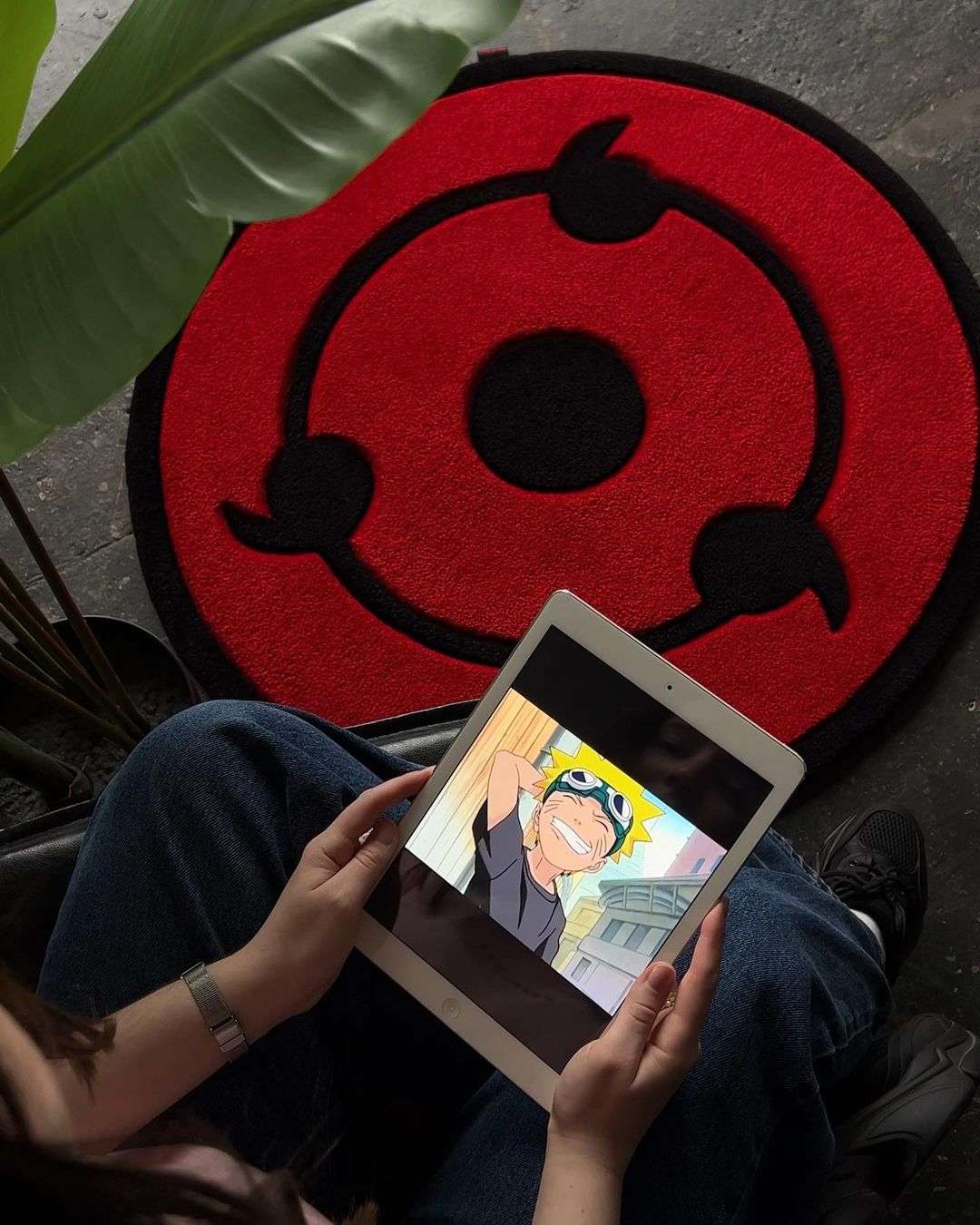 Sharingan Naruto Handmade Rug