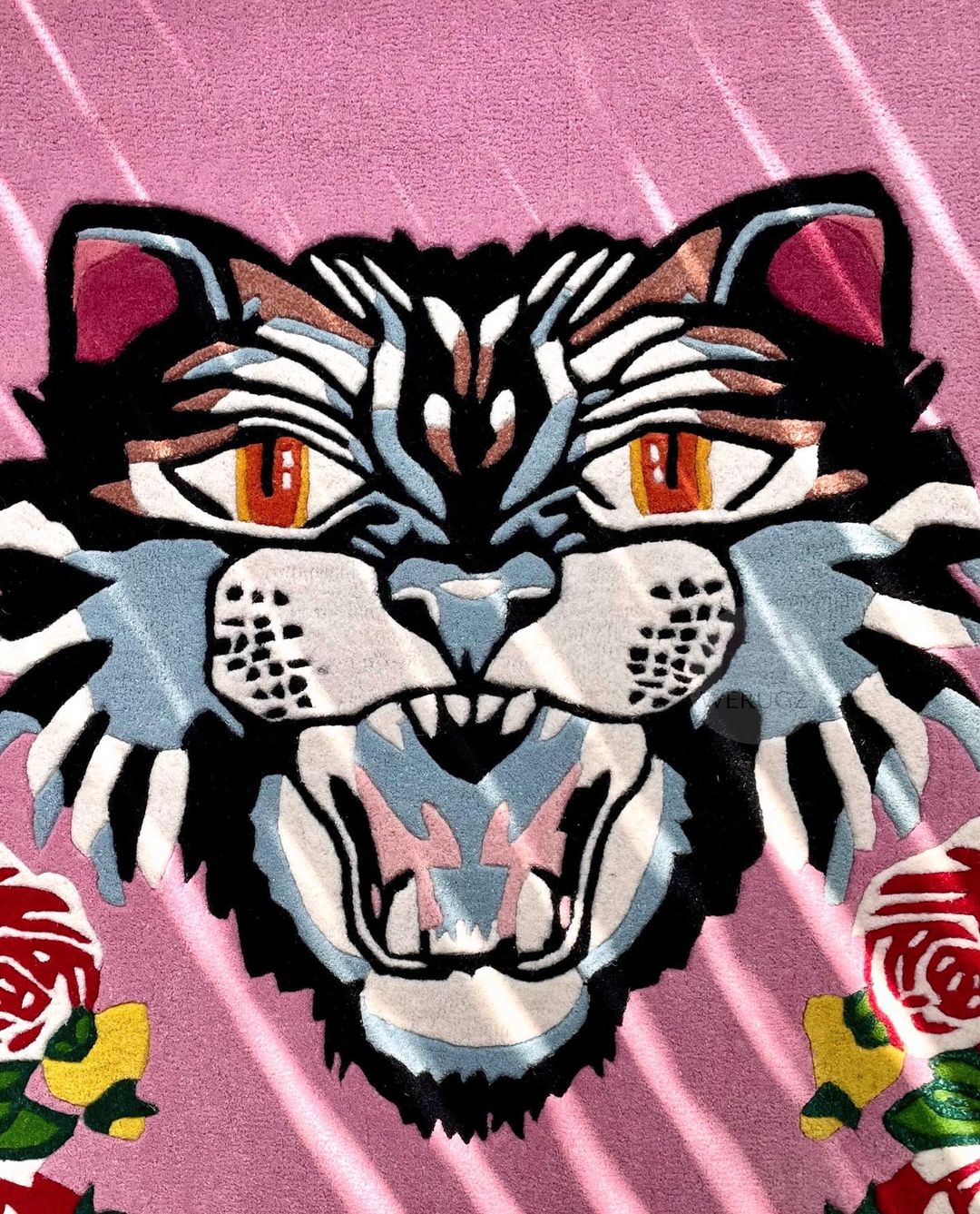 Tiger Pink Premium Area Rug