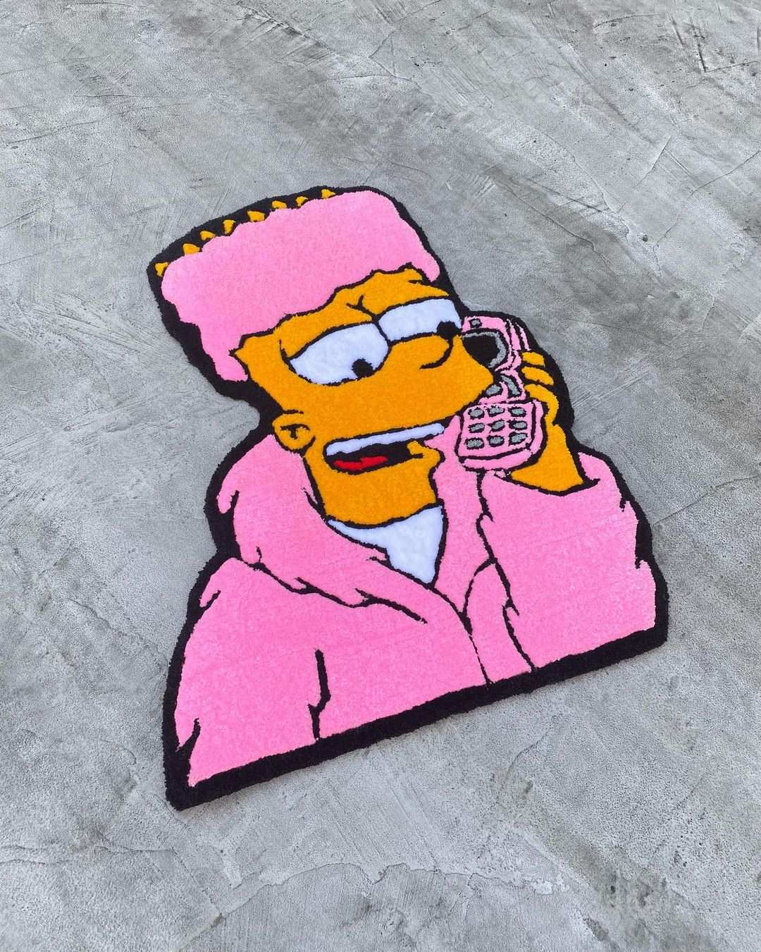 Bart Simpson Handmade Rug