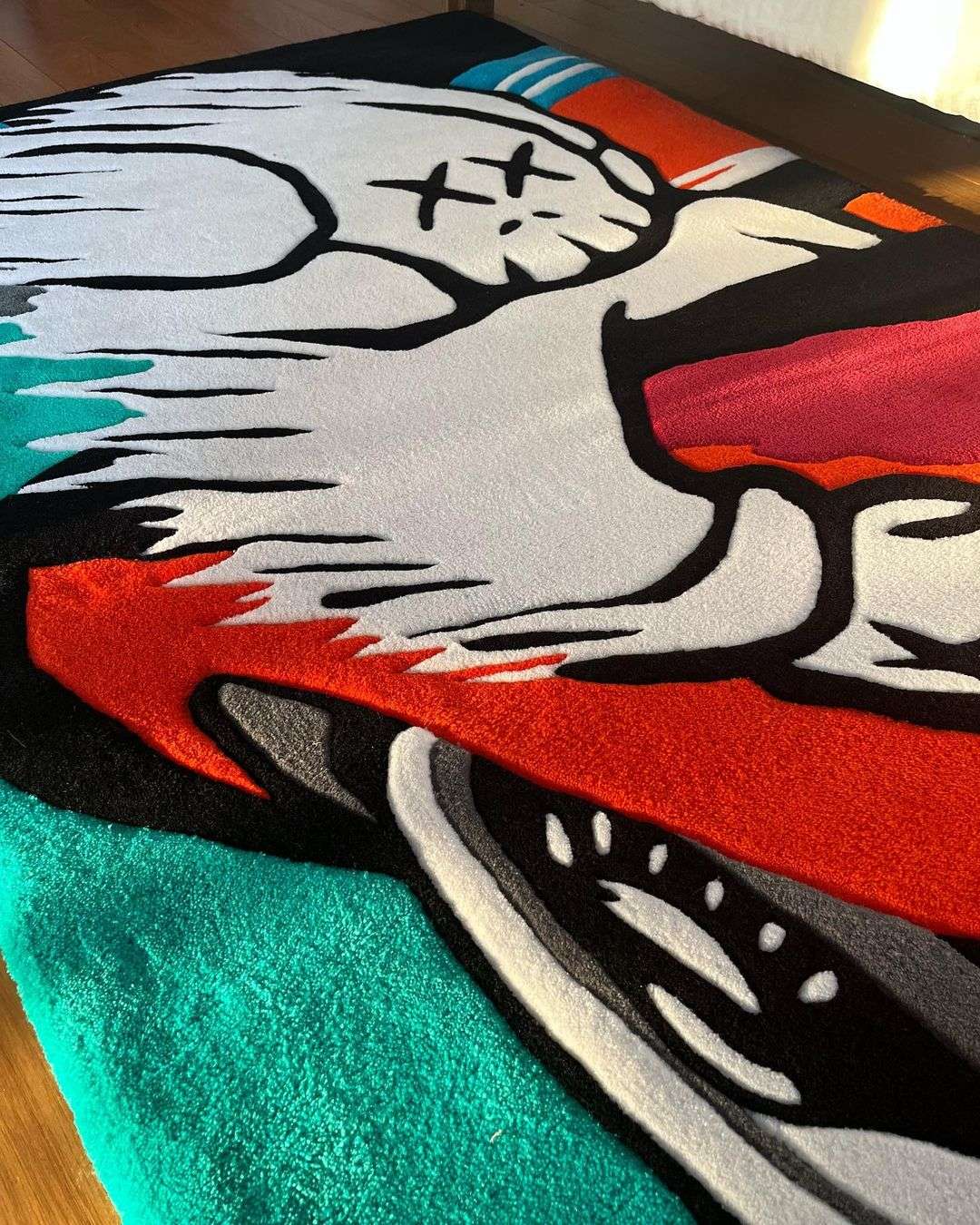 KAWS Driving Handmade Area Rug