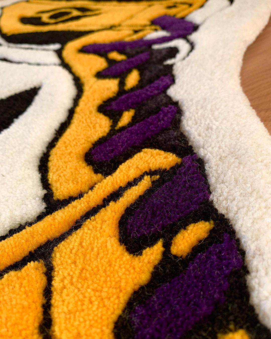 AJ1 Yellow Sneakerhead Handmade Shoe Rug