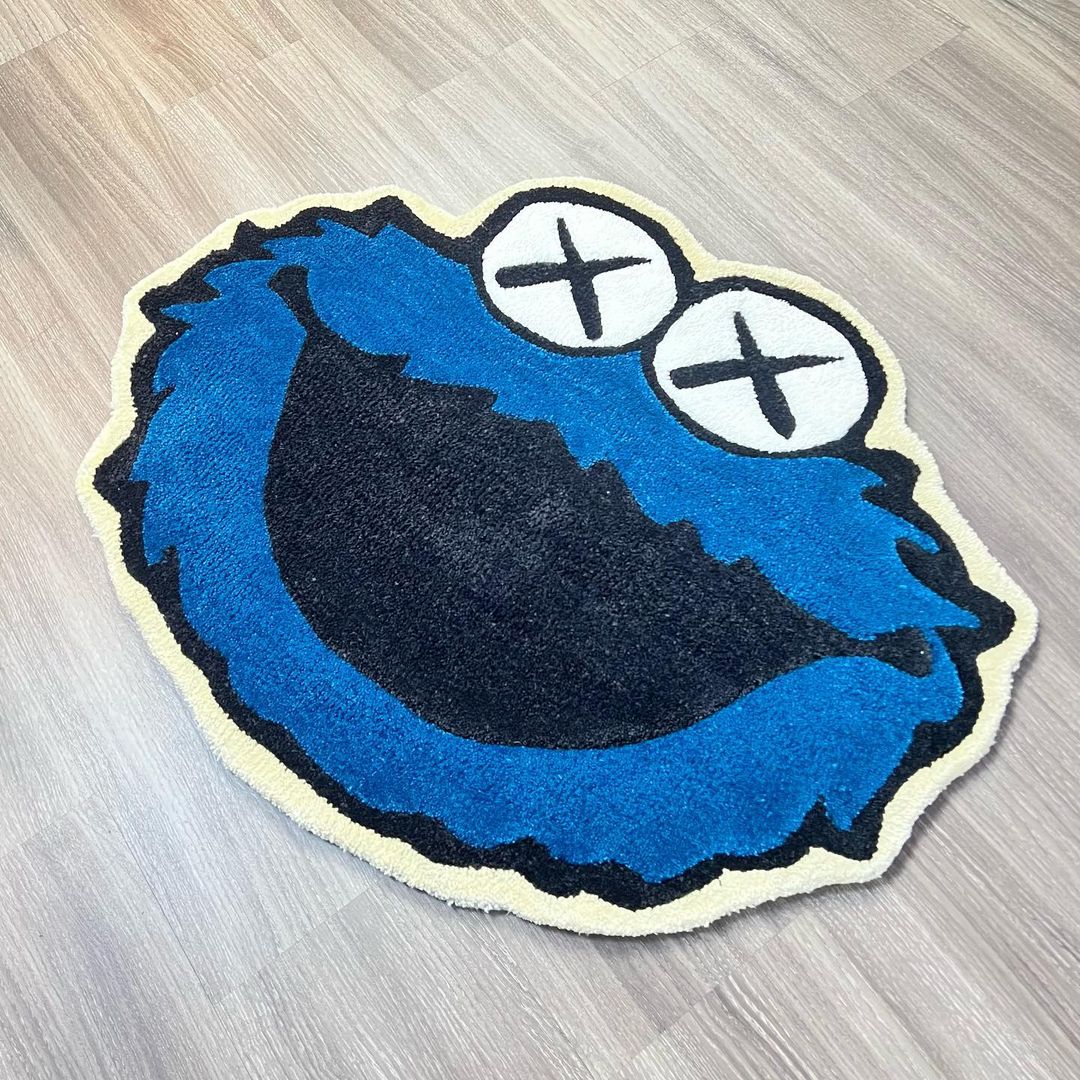 Cookie Monster Handmade Rug