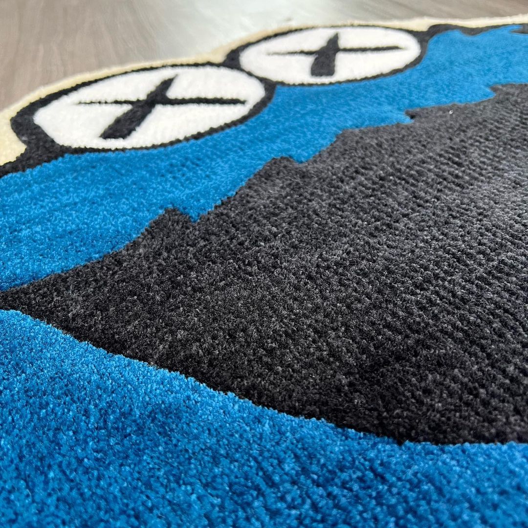 Cookie Monster Handmade Rug