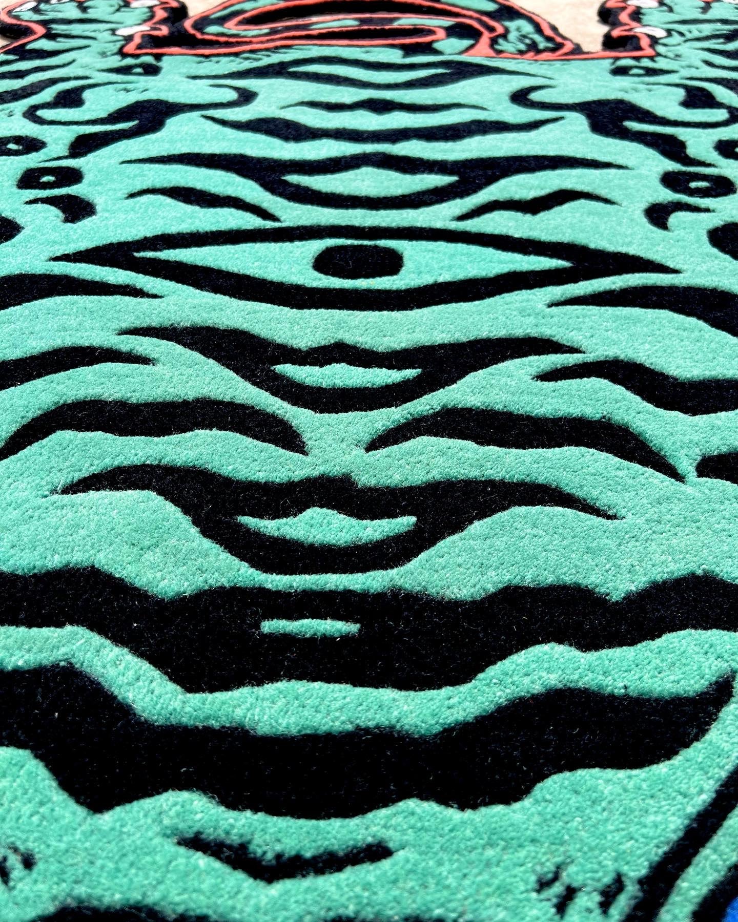 Tiger Blue Handmade Rug