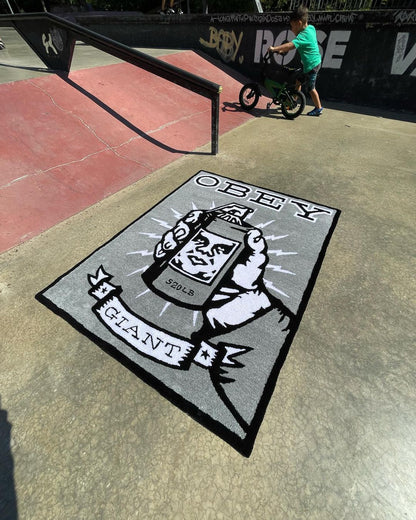Obey Theme Handmade Area Rug