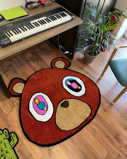 Graduation Bear Kanye West Handmade Rug