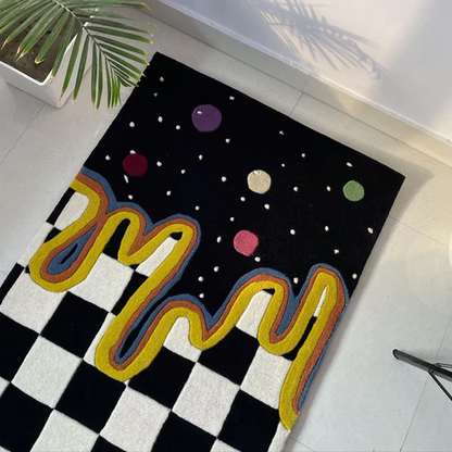 Starry Checkered Rug