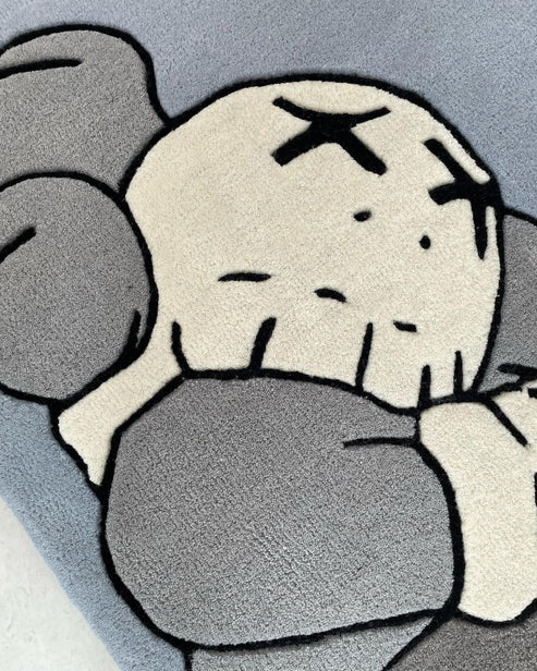 KAWS Gray Area Handmade Rug