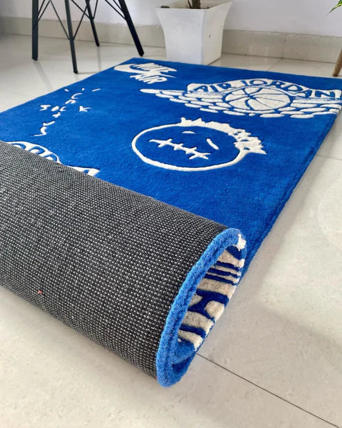 Nike Cactus Jack & Jordan Inspired Blue Runner Rug