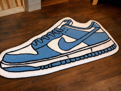 Sneakerhead Nike Blue Shoe Rug
